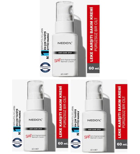 NEDOX 3 Adet Cilt Beyazlatıcı Leke Kremi 60 Ml