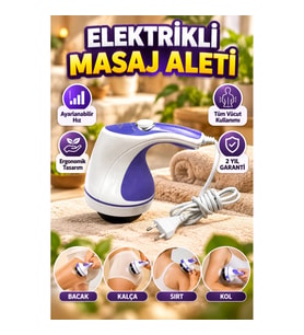 Ayarlanabilir Hızlı Titreşimli Vücut Masaj Cihazı – Çok Başlıklı Ev Tipi