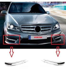 MERCEDES - SİS FAR KAPAK NİKELAJI SAĞ ( AMG ) W204 2011-