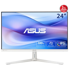 ASUS VU249HFI-W 23.8 IPS NANO IYON 1920x1080 1ms 100Hz 250cd HDMI VESA 3YIL EYECARE PLUS DÜŞÜK MAVİ IŞIK FLICKER- FREE ÇERÇEVESİZ MONİTÖR