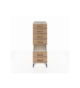 Kronos Dolap Tek Raflı 6 Çekmeceli 44x59x134 Aytaşı-Çam