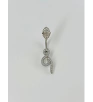 Yılan Detaylı Göbek Piercing - Pg0056