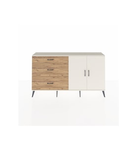 Arges Konsol 2 Raflı 3 Çekmeceli 2 Kapaklı 176x30x99 Aytaşı-Aytaşı/Çam