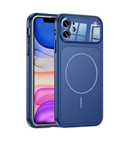 Apple iPhone 11 Kılıf Zore M-Safe Şarj Özellikli Kamera Korumalı Formen Kapak
