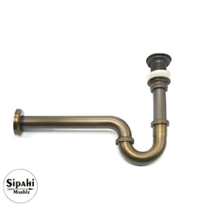 Sipahi Marble Antik Eskitme Lavabo Sifonu Takımı