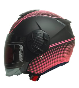 Motosiklet Yarım Kask Double Güneş Vizörlü Siyah Ece Sertifikalı Abs Material Motorcu Kaskı Welkin