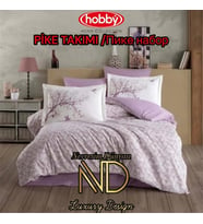 Mulvxurg  Urg02  Poplin Pike Takımı Çift Kişilik Arianna Mürdüm (Mulvix)