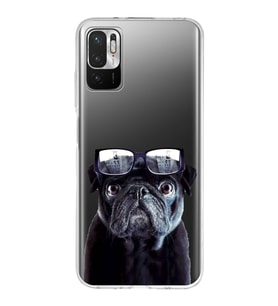 PrintiFy Xiaomi Redmi 10 5G ile Uyumlu 1mm Slim Fit Köpek 3 050f Baskılı Şeffaf  Kılıf