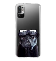 PrintiFy Xiaomi Redmi 10 5G ile Uyumlu 1mm Slim Fit Köpek 3 050f Baskılı Şeffaf  Kılıf