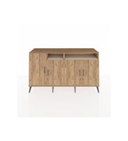 Kronos Konsol 6 Raflı 4 Kapaklı 176x59x99 Çam-Çam/Aytaşı