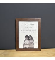 Çocukluk Fotoğraf Birleştirme, Çerçeve, Kişiye Özel, Konsept, Sevgiili Arkadaş Hediye (15x21) (Kahverengi)