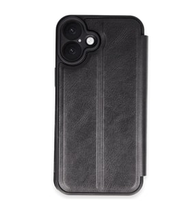 İphone 16 Kılıf Flip Cover - Siyah