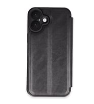 İphone 16 Kılıf Flip Cover - Siyah