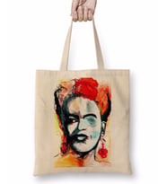 Frida Kahlo 9 Bez Çanta Uzun Saplı