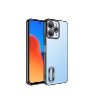 Xiaomi Redmi 12 Uyumlu Kılıf Kamera Korumalı Logo Gösteren Zore Omega Kapak