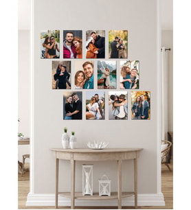 Kişiye Özel 12 Fotoğraflı Dikdörtgen Mdf Tablo