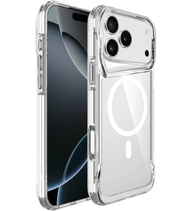 Apple ile uyumlu iPhone 17 Pro Kılıf M-safe Şarj Özellikli T-Max M-safe Kapak Şeffaf
