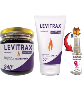 Helsol 240GR Levitrax Macun + 50 ml Levitrax: Erkeklerin Performanslarına Özel Set + Hediye Erosel Yağı