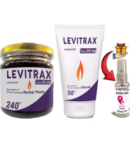 Helsol 240GR Levitrax Macun + 50 ml Levitrax: Erkeklerin Performanslarına Özel Set + Hediye Erosel Yağı