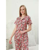Svs 114 Kadın Kısa Kol Pijama Takımı