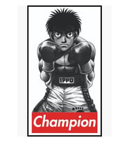 Hajime No Ippo The Champion Tablo Ahşap Poster Dekoratif