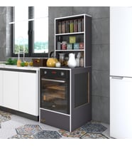 Kenzlife ankastre fırın dolabı nevgece gri 165*60*56 mutfak eko düz