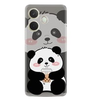 Oppo A5 Pro 5G Kılıf Boutique Baskılı Resimli Milkshake Panda Pcode -058