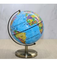 Yerküre Metal Standlı Biblo, 14x10 - Mavi (Mavi)