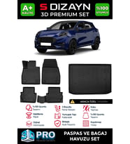 S-Dizayn Ford Puma 3D Pro Havuzlu Paspas ve Bagaj Havuzu Seti (2'li SET) 2019 Üzeri A+ Kalite