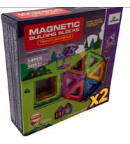 28 Parça Manyetik Bloklar Magnetıc Building Blocks 2 Set Birden