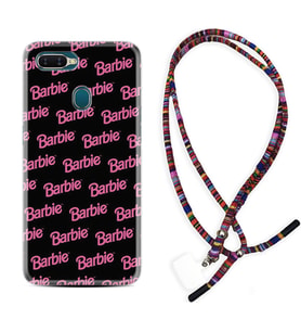 Oppo A5S A15 A16 A54 A55 A73 A74 Kılıf Boyun Asklı Rasta Silikon Barbie 1404