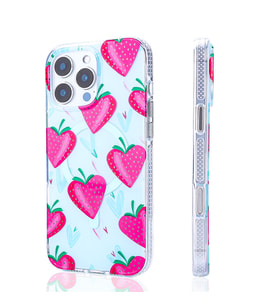 Lexroo iPhone 14 Pro Max Kılıf M-safe Şarj Özellikli Stilo Kılıf - Pembe-Mavi