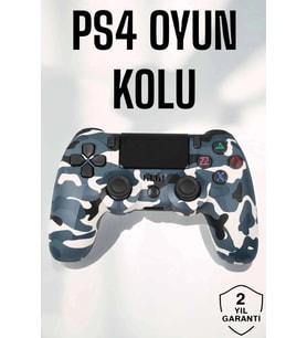 Ps4 Oyun Kolu Kamuflaj Desenli Joystick