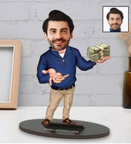 Kişiye Özel Baba Tasarımlı Karikatürlü Biblo