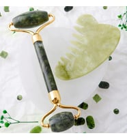 Yeşim Roller ve Yeşim Gua Sha Tarak Takımı (Karışık)