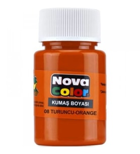 NOVA COLOR TURUNCU 30 CC ŞİŞE KUMAŞ BOYASI