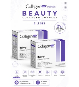 Beauty Collagen 2 × 90 Tablet, Probiyotik & Multivitamin Avantajlı Set