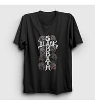 Presmono Unisex Siyah Skulls Black Sabbath T-Shirt 18130tt