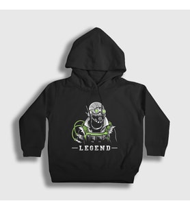 Presmono Unisex Çocuk Siyah Octane Apex Legends Kapüşonlu Sweatshirt 232188tt