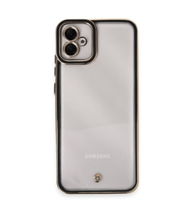 Galaxy A04E Kılıf Liva Lens Silikon - Siyah
