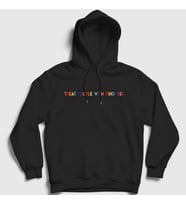 Presmono Unisex Siyah Treat People With Kindness V2 Harry Styles Kapüşonlu Sweatshirt 319001tt