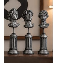 Yüksek Kaideli Antik Roma Figürleri Büstleri Büyük Boy Heykel 30 CM