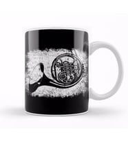 French Horn Big Band Gifts Marching Band Vintage French Horn Müzik Kupa Bardak Porselen