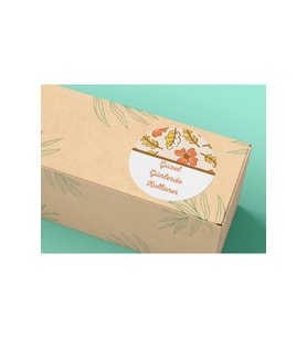 (250 ADET) 4 Cm Güzel Günlerde Kullanın Mat Etiket Turuncu Sonbahar Sticker Autunno Adesivi