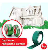 VEGE DIŞ ORTAM MASKELEME BANTI YEŞİL 48MMX30MT