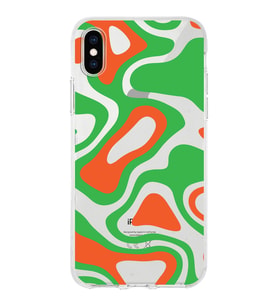 Apple iPhone XS Uyumlu Kapak Renkli Desen Tasarımlı Şeffaf Silikon Kılıf