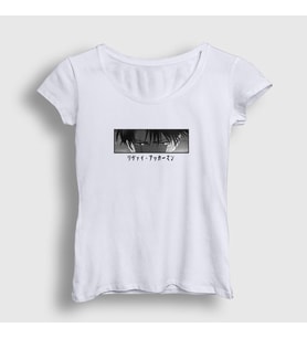 Presmono Kadın Beyaz Levi Ackerman Anime Attack On Titan T-Shirt 351101tt (Beyaz)