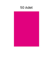 Fosforlu Fon Kartonu 50 Adet 50x70 Pembe