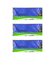 ArmaPlus Takviyeli Kalın Baskılı Beyaz Çanta Poşet Torba - 40x50 Cm. - 50 Adetlik 3 Paket (Siyah)