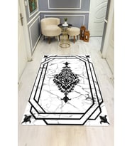 Modern Desenli Dijital Baskı Kaymaz Taban Halı H0173